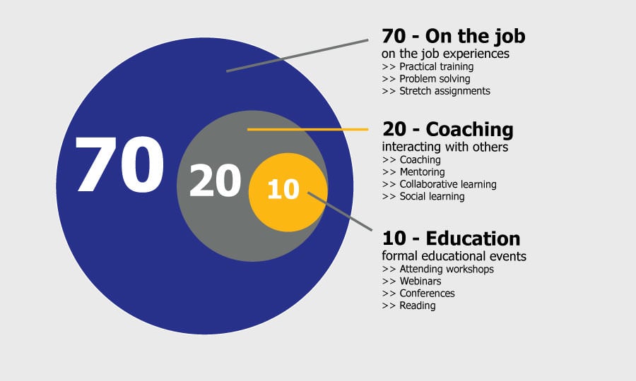 70-20-10 training model and GMP training solutions